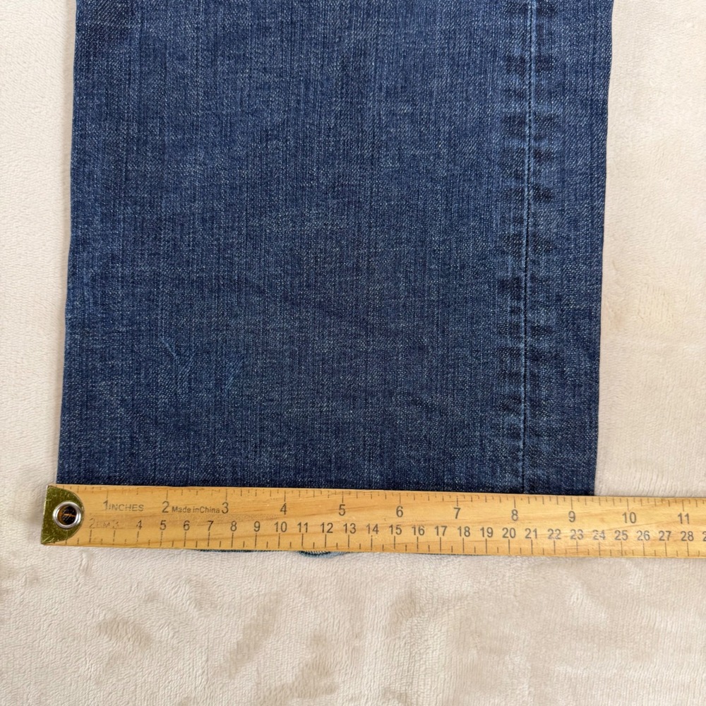 Lucky Brand Sweet N Low Jeans Womens 14/32 Blue Fair Distressed Bootcut Low Rise - Picture 7 of 8